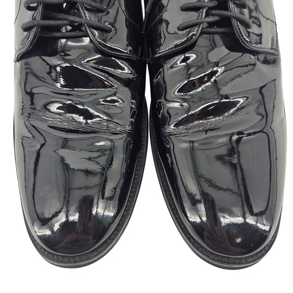 The Black Tux Mens Black Leather Oxford Dress‎ Shoes Formal Tuxedo Size 12 - Picture 3 of 10